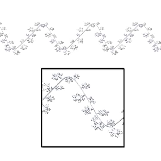 Michaels, Beistle 25ft. White Gleam 'N Flex Snowflake Garlands, 2ct. – Category: Streamers & Garland